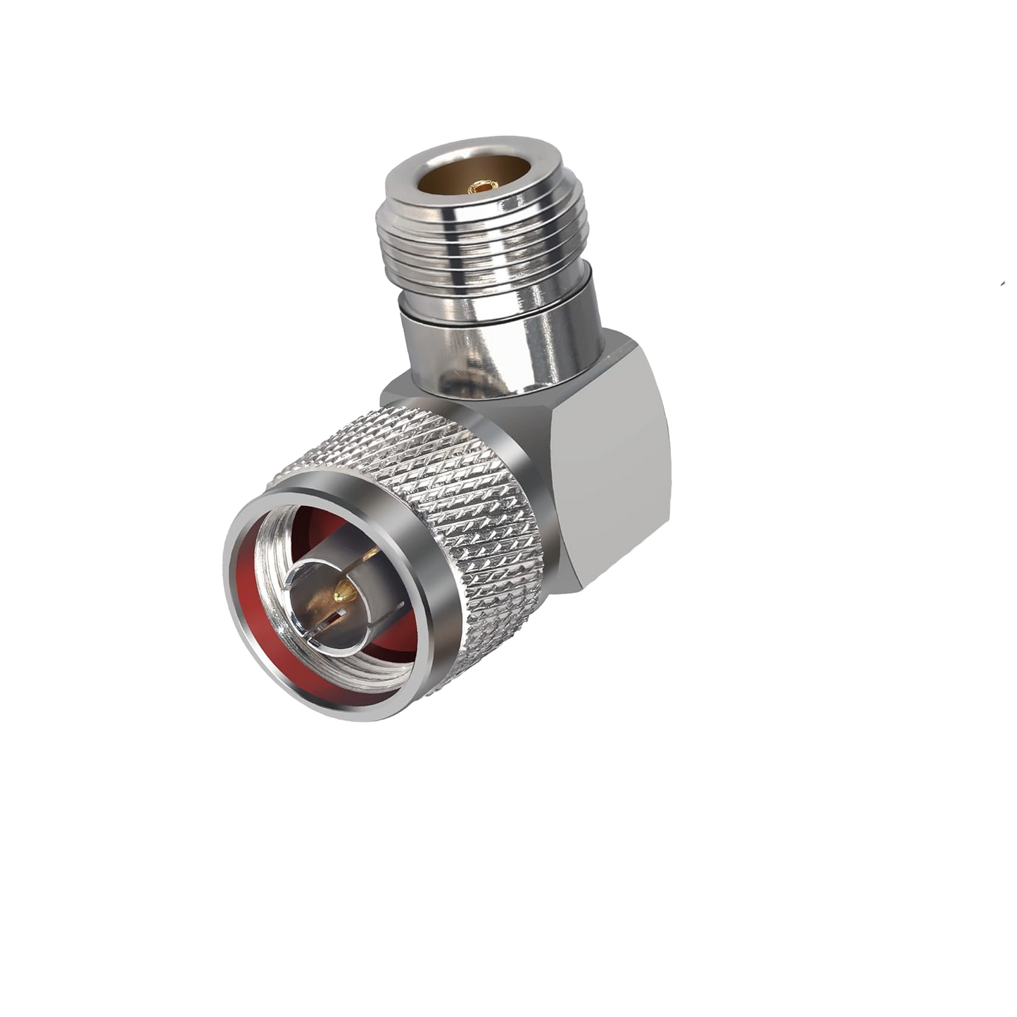 QuantumLink N Typ Winkeladapter N Stecker auf N Buchse 90 Grad L förmiger N-Typ Winkel Koaxialadapter