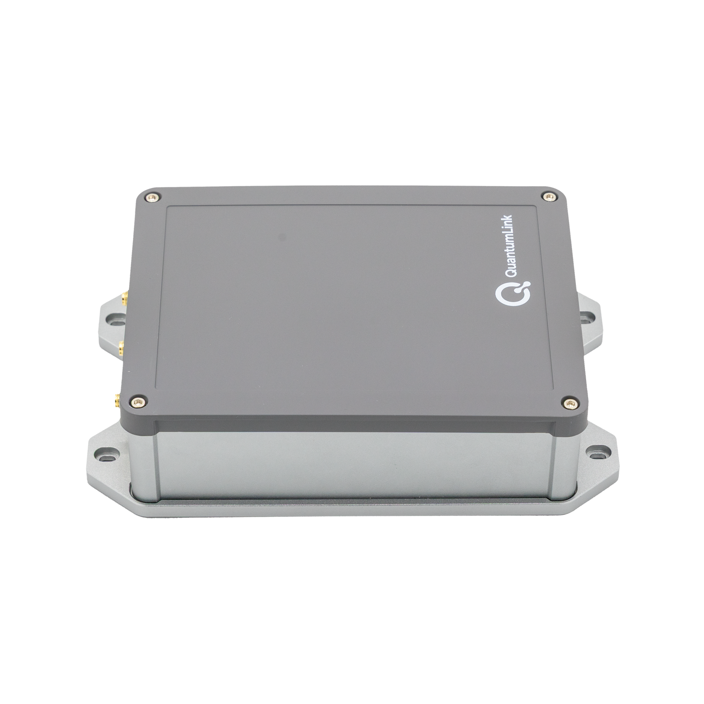 QuantumLink Indoor Gateway – Seitenansicht, kompakte Smart-Home-Zentrale mit erweiterbarer Hardware für Home Assistant & IoT.